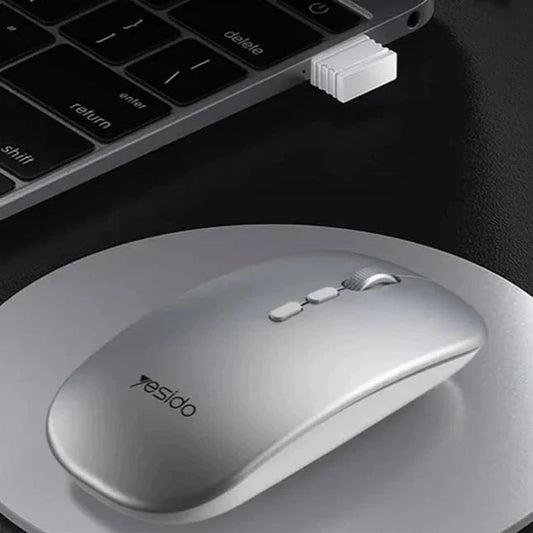 Wireless mouse with photoelectric sensor from My Store 5, featuring ergonomic design and smooth tracking for computers.