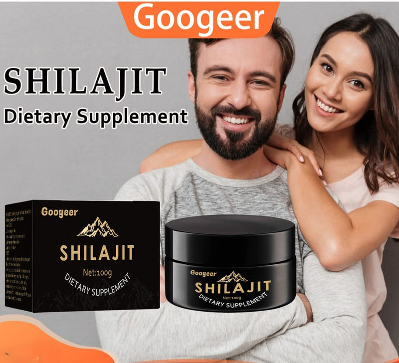 Wife and Husband Show happiness after using Googeer Shilajit Dietary Supplement Original