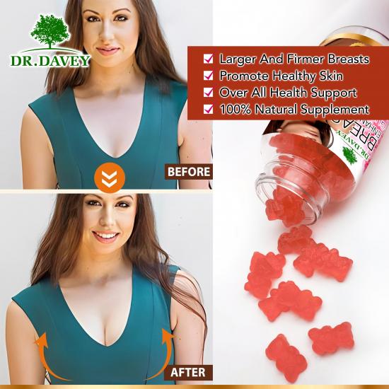 Breast Gummies Natural Supplement for Womens Body Care Wellness Support Boost Breast Enlargement Capsule
