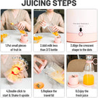My Store 5 350ML portable USB rechargeable blender juicer, BPA-free personal smoothie maker cup for home, office, or travel use
