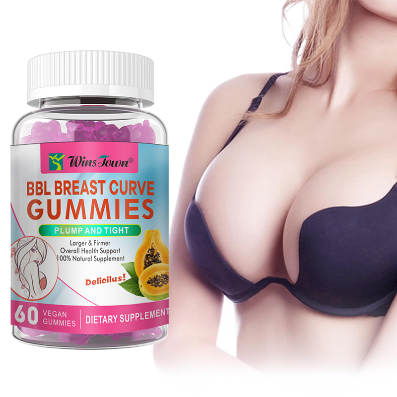 Breast Gummies Natural Supplement for Womens Body Care Wellness Support Boost Breast Enlargement Capsule