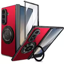 Magnetic ring case for Samsung Galaxy Z Fold, foldable shockproof protective cover with magnetic grip, by My Store 5.