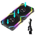 My Store 5 JUMPEAK CS120 ARGB cooling fan set with 360mm and 240mm RGB fans, modular stackable design, PWM, silent operation