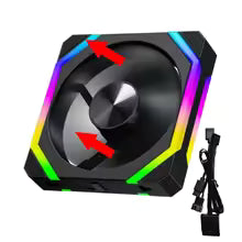 My Store 5 JUMPEAK CS120 ARGB cooling fan set featuring stackable 360mm and 240mm RGB PWM fans for gaming PC cooling.