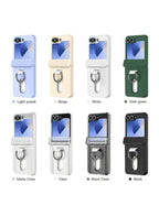 Samsung Galaxy Z Flip7 smart ring wallet case with card holder and flip phone protection, by My Store 5.