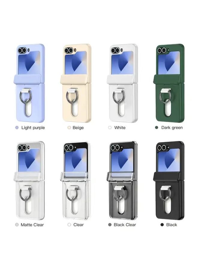 Samsung Galaxy Z Flip7 smart ring wallet case with card holder and flip phone protection, by My Store 5.