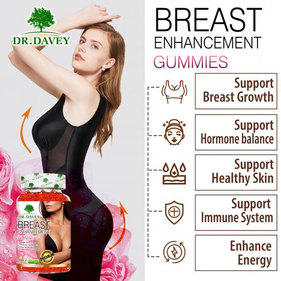 Breast Gummies Natural Supplement for Womens Body Care Wellness Support Boost Breast Enlargement Capsule