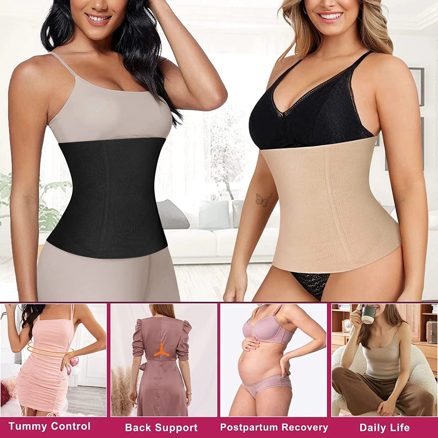 Miss Belt Instant Hourglass Waist Shaper Trimmer Black